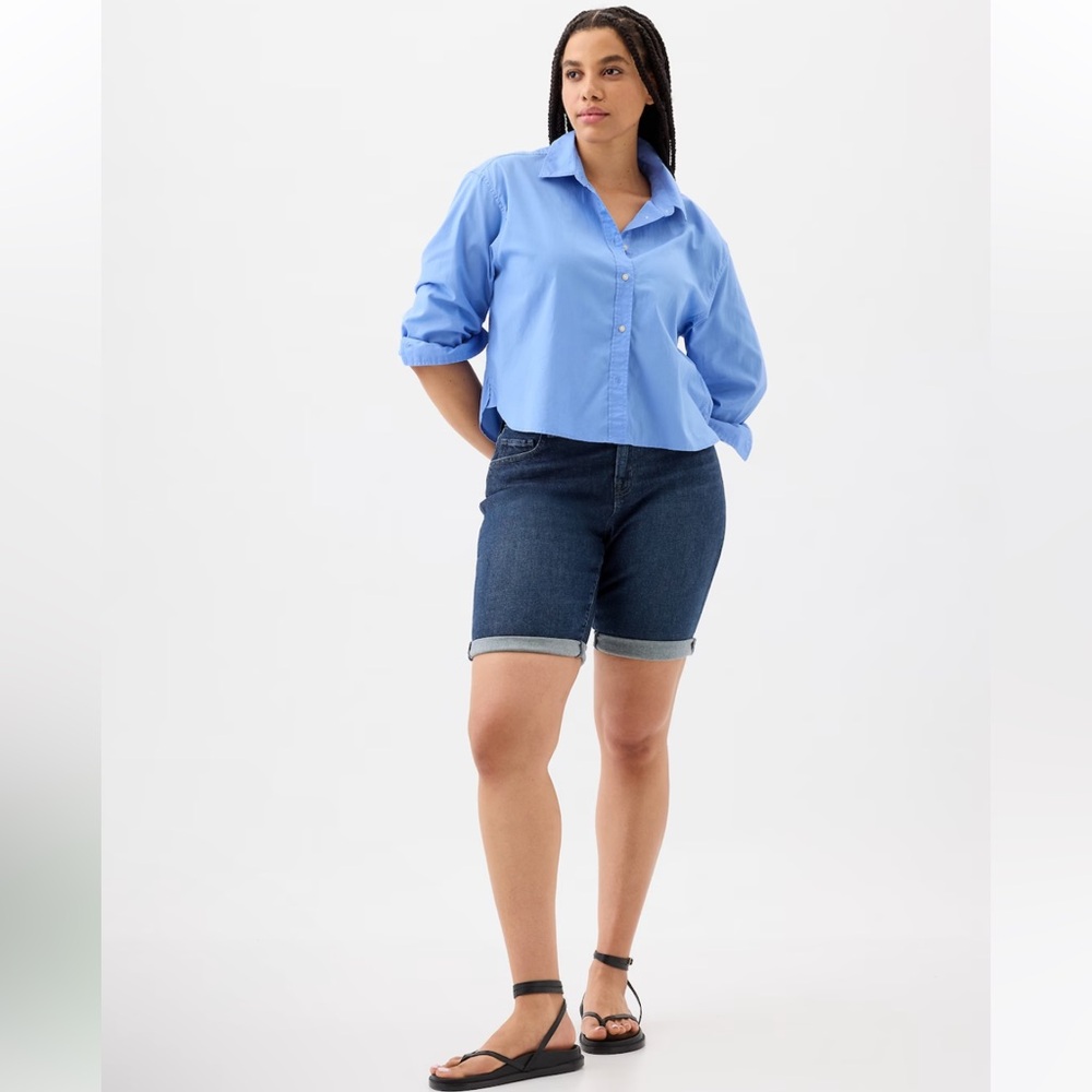 GAP Denim 9” Bermuda Shorts - Picture 1 of 4
